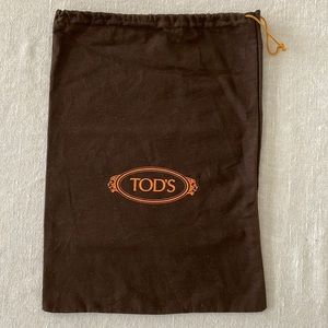 Tods Brown Shoe Drawstring Dust Bag